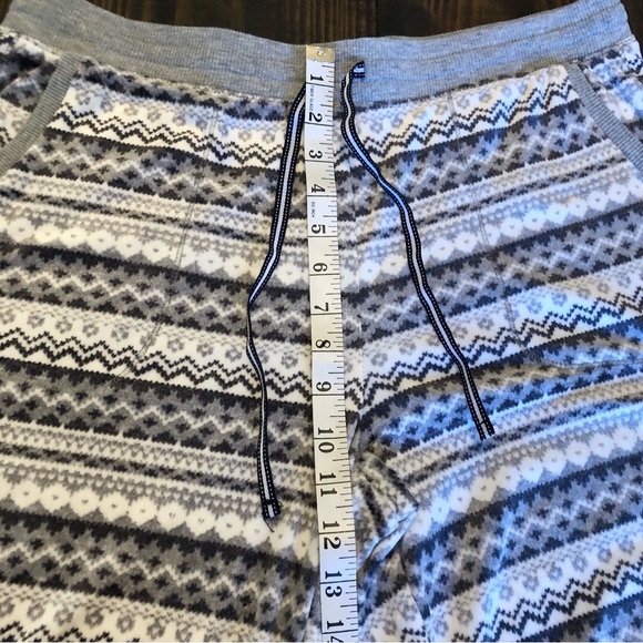 Nautica Fair Isle Pajama Set Soft Cozy Loungewear With Pockets Woman’s Size M - Picture 7 of 16